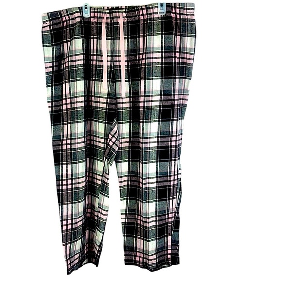 Secret Treasures pajama/lounge pants plaid drawstring Sz 3X - Picture 1 of 9